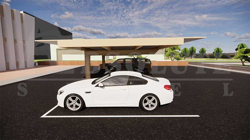 Full Cantilever System Side View Side View Illustration of a Full Cantilever System
