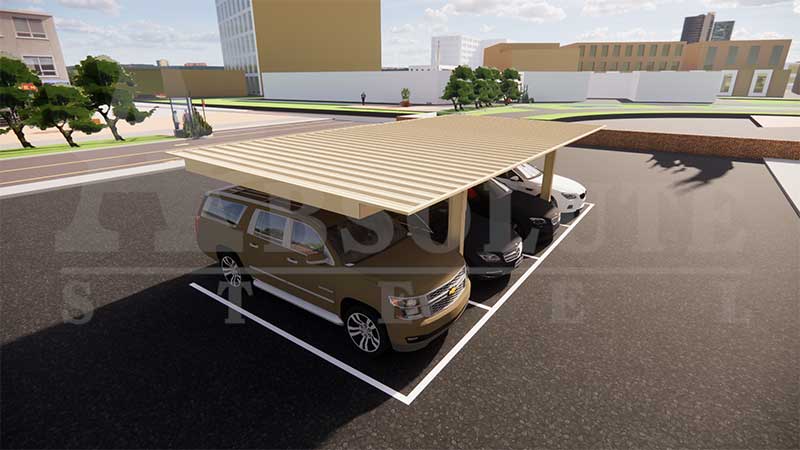 Illustration of 4-Space Full Cantilever System 4-Space Full Cantilever Top View Illustration