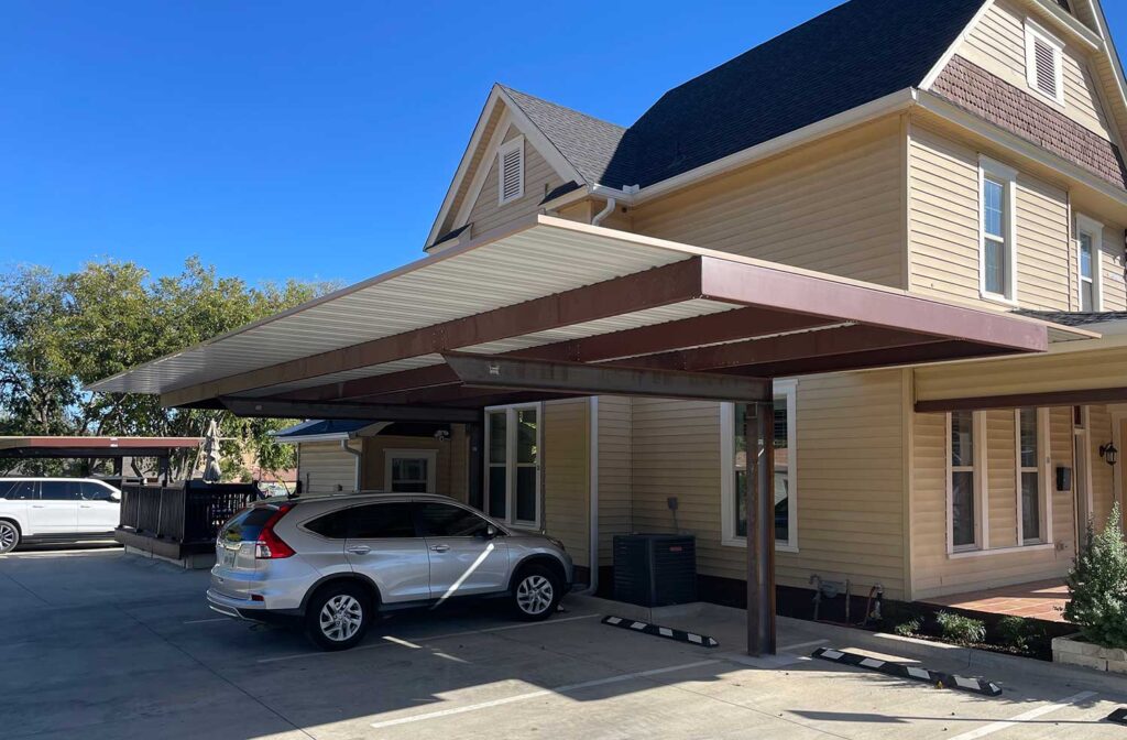 Small Office Covered Parking Covered parking for small office buildings
