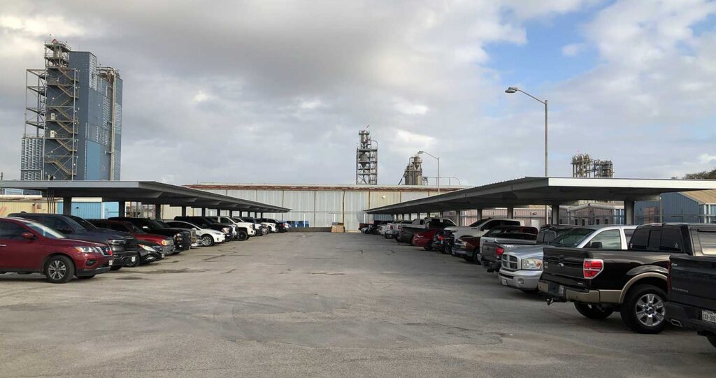 Employee Covered Parking Retain employees longer with shaded parking