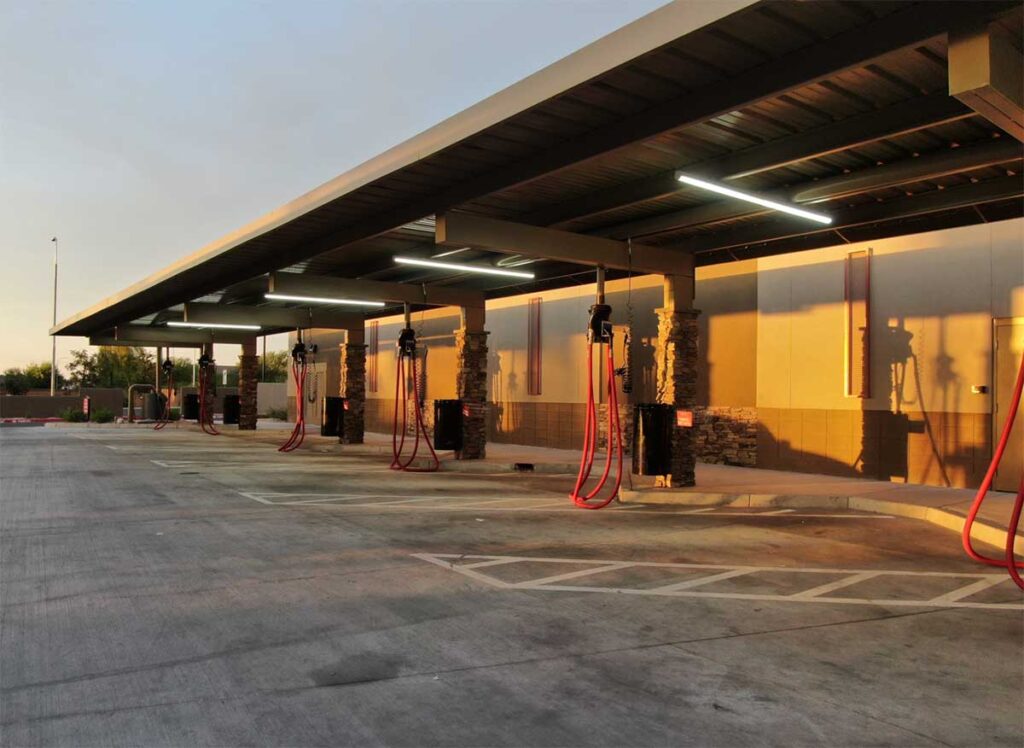 Full Cantilever covered parking